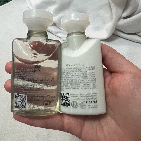 Bvlgari Eau Parfumée Au the Blanc white tea shampoo & Shower Gel +lotion 1.3oz - Picture 3 of 5